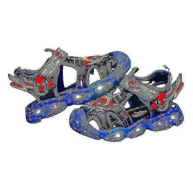Boys Led Sandals Spiderman Outdoor Shoes Beach Shoes Kids Light-up Non-slip Shoes For Summer less