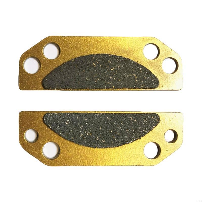57BA 2Pcs Anti-rust Metal Parking Brake Pads 2203147 Motorbike Front Disc Brake Plate Motorcycle Rear Brake Pads