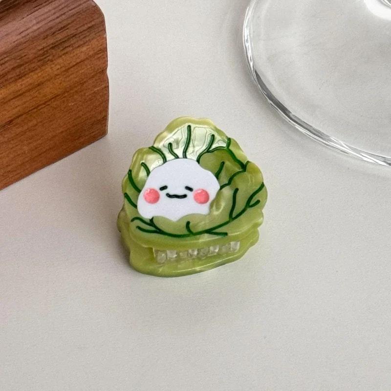 Милые овощи Маленький зажим для волос Ацетатные заколки для волос для женщин Девушек Сладкие заколки Зажим-краб Заколки для волос Детские модные аксессуары