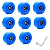 Double Row High-Elastic Shock Absorbing PU Four-Wheel Roller Skate Wheels - Non-Flashing, Universal Accessory