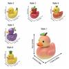 Cute Duck Figurine Cartoon Animal Sculpture Micro Landscape Fruit Duck Statue  Cabinet