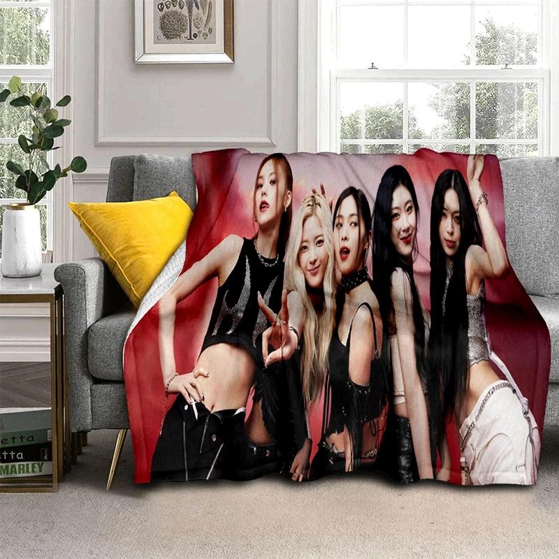 3D Плюшевое одеяло KPOP ITZY Star, Фланелевое покрывало для гостиной, спальни, кровати, дивана, Подарок