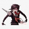 Genocider Syo Toko Fukawa Danganronpa Trigger Happy Print Sticker On Clothes DIY Thermal Stickers For T-Shirts Patch Iron On Transfer Patch