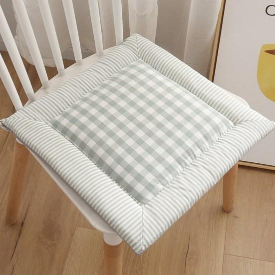Chair Cushion Soft Comfortable Cozy Breathable Yarn-dyed Relieve Pain Cotton And Linen