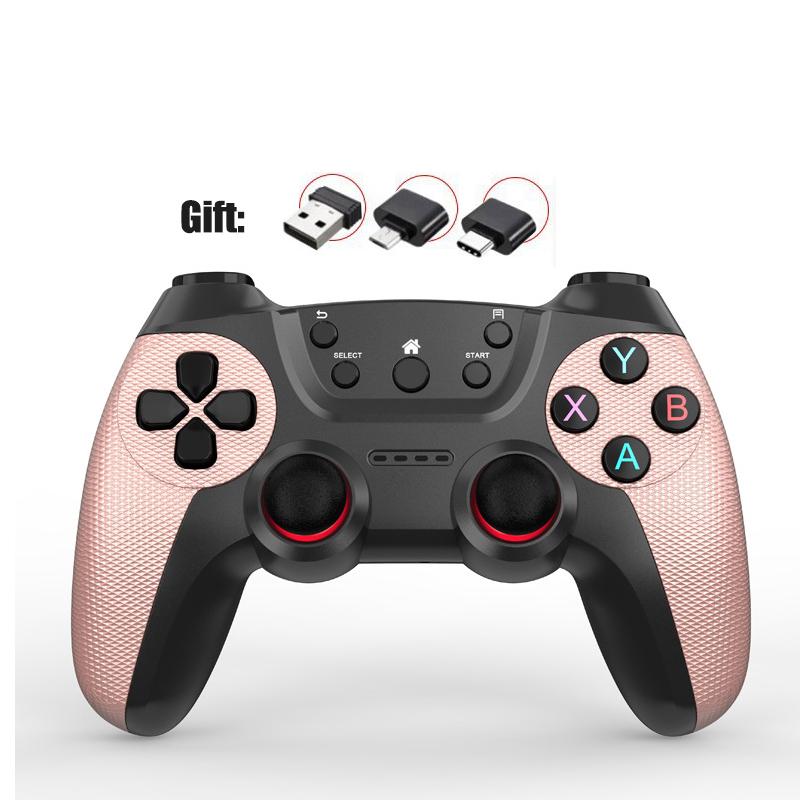 VAORLO Беспроводной двойной игровой контроллер для телефона Linux/Android для игровой приставки, игровая приставка для ПК, Smart TV Box, 2,4G, геймпад, джойстик