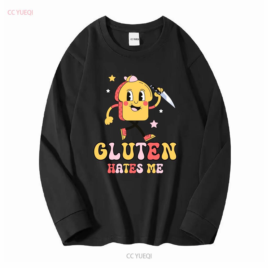 Футболка Gluten ToleranT Смешная Ретро Винтажная Нетолерантная Женская Странно Spe винтажная Выстиранная Стильная графическая Унисекс Повседневная