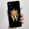 Чехол для Xiaomi 12 Lite Чехол для Xiaomi 12T Pro 5G Чехол с буквой-короной для пары Мягкий жидкий силикон Защитная задняя крышка для объектива