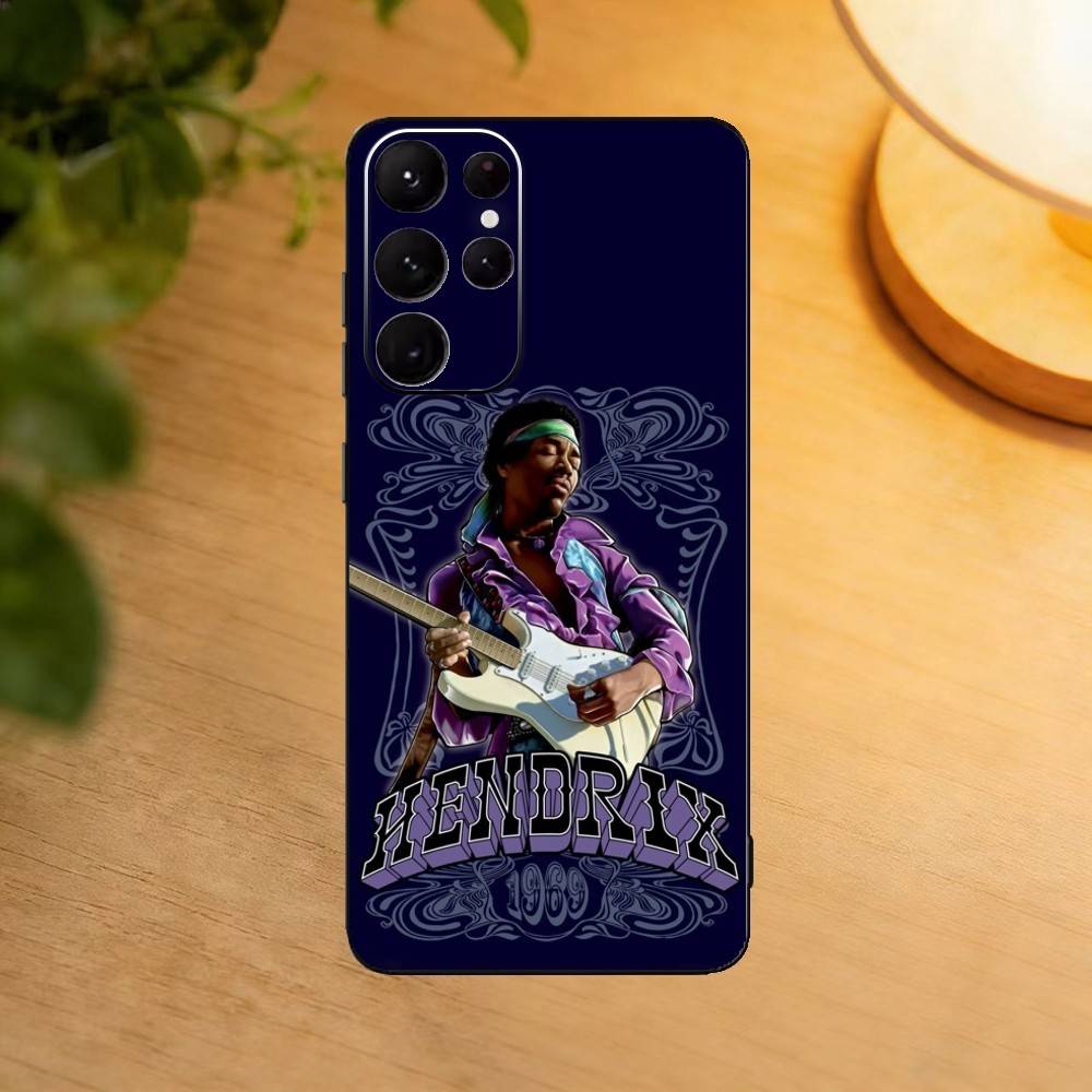 J-Jimi H-Hendrix All Along the Watchtower phone Case For Samsung S25,24,21,22,23,30,Ultra,20,Plus,Fe,Lite,Note Soft Black Cover