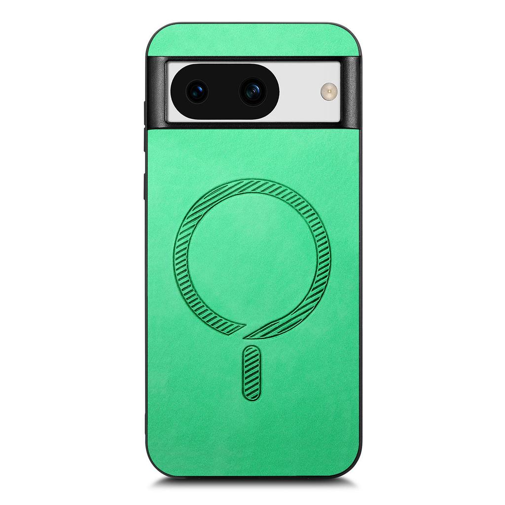 Магнитный Беспроводной Зарядный Тонкий Чехол-Кожаная Накладка Для Google Pixel 9 9Pro 8 8A 7 7Pro 7A Противоударный Однотонный Чехол Funda