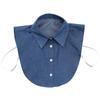 Leopard Grain Cowboy Lapel Shirt Fake Collar Blouse False Collar Cotton Clothes Accessories