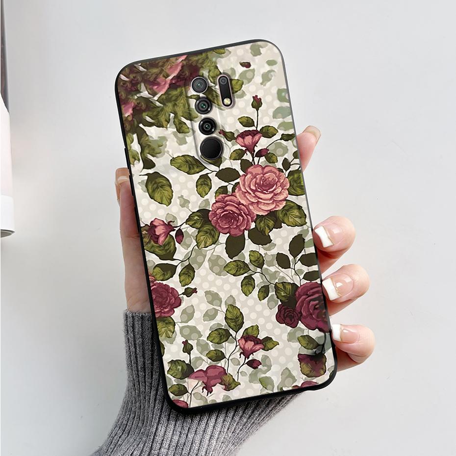 Чехол для Xiaomi Redmi 9 Чехол-крышка для Redmi 9 Prime M2004J19G M2004J19C redmi9 Милый Мультяшный Медведь Силиконовый ТПУ Мягкий Чехол для Телефона Задняя Крышка