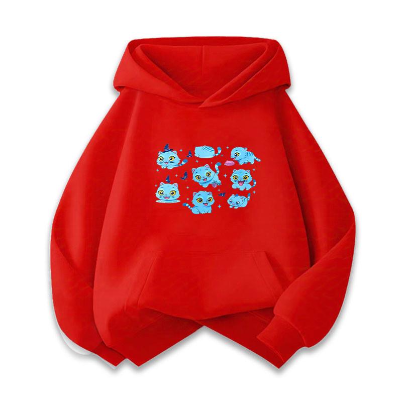 Kids Girls Kpop Rumi Zoey Mira Print Long Sleeves Hoodies