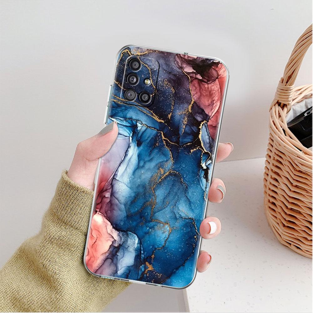 Мраморный узор роскошный классный прозрачный чехол для Samsung Galaxy A52 A12 A51 A32 A21s A71 A32 A22 A50 A70 A31 A72 5G чехол для телефона