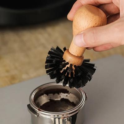Щетка для чистки портафильтра 51/54/58 мм, кофе-темпер Barista, щетка для чистки кофе эспрессо с деревянной ручкой, аксессуары