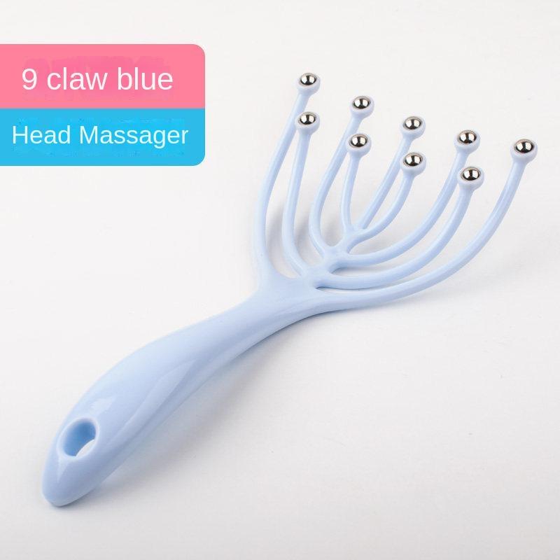 Nine-claw Head Massager, Ball Head Massage Claw, Meridian Massage, Scalp Scratching Comb
