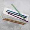 Metal Straw Reusable Drinking Straw Set 304 Stainless Steel Straw Straight Straw With Cleaner Brush Party Bar Accessories