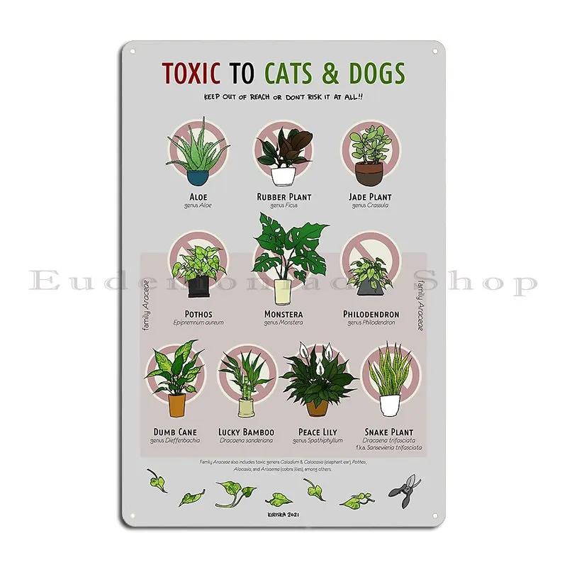 Plants Toxic To Cats And Dogs Metal Signs Party Cinema Club Cave Create Tin Sign Poster