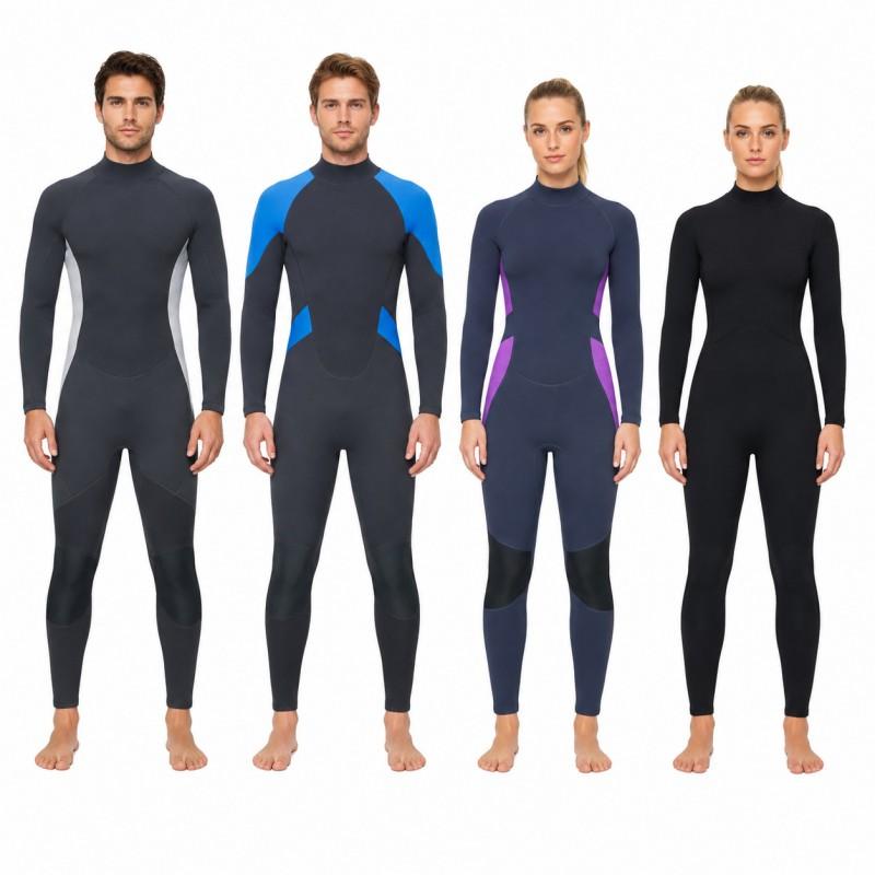 3mm Full Body Wetsuit Men Women Chloroprene Neoprene Diving Suit Surfing Swimming Snorkeling Water Sports