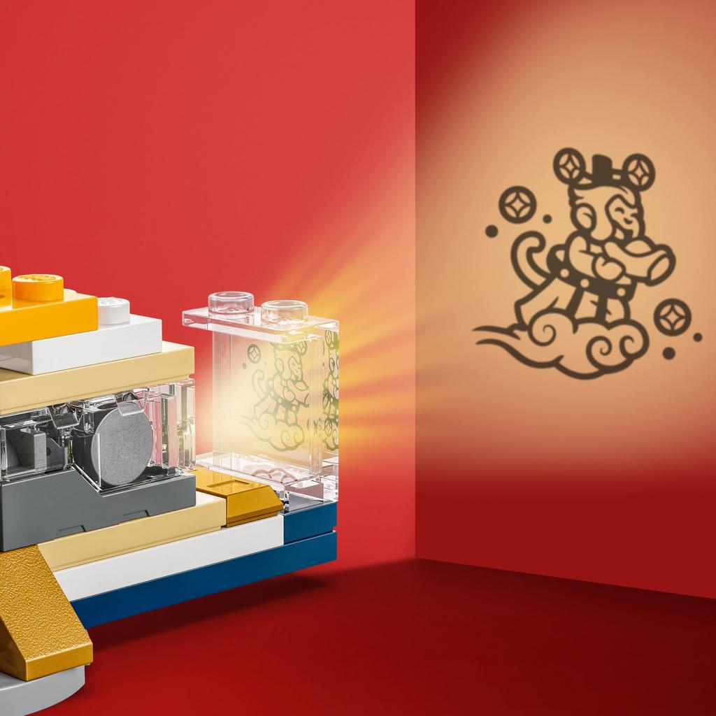 LEGO Asian Festival Rotating Lantern Toy Birthday Present Block Boys Girls Children 9 Years Old 10 Years Old 11 Years Old Elementary School Students