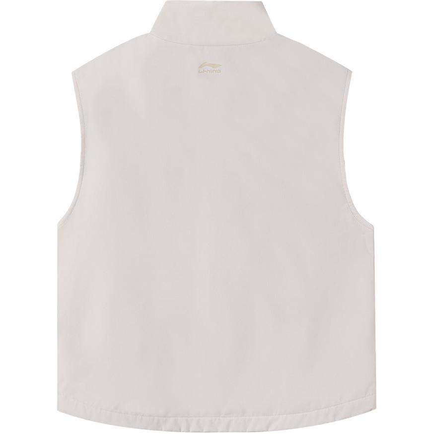 Li Ning Серия Спортивный Тренд Свободный Жилет из Ткани со Стойкой Воротником Женский жилет AMRV038-4