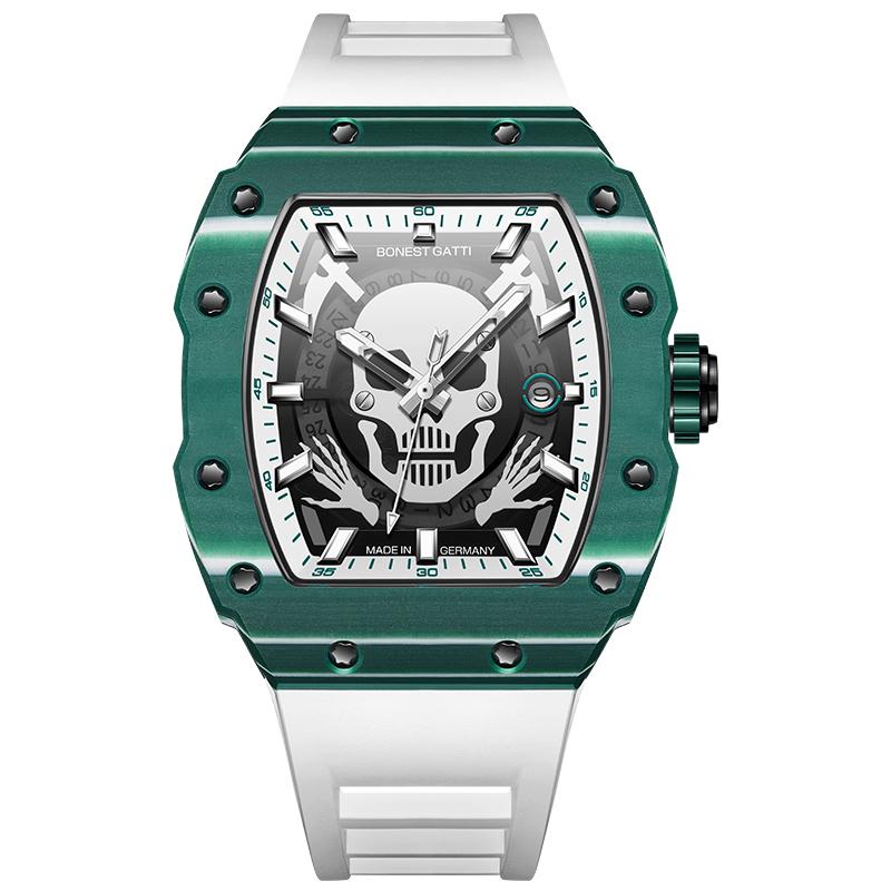 Bonest Gatti Высококлассные часы из углеродного волокна, модные часы, светящиеся в темноте