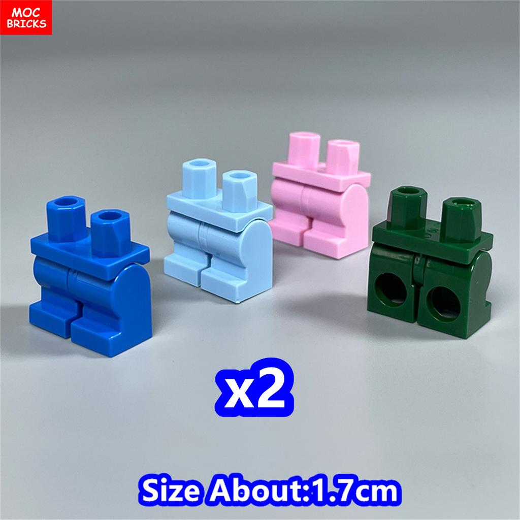 8 шт. Кубики MOC 17 мм Брюки Подвижные Короткие Ноги 970 см00 Часть Тела Одежда Модель Фигурка Сборка Строительные Блоки Игрушки Подарки