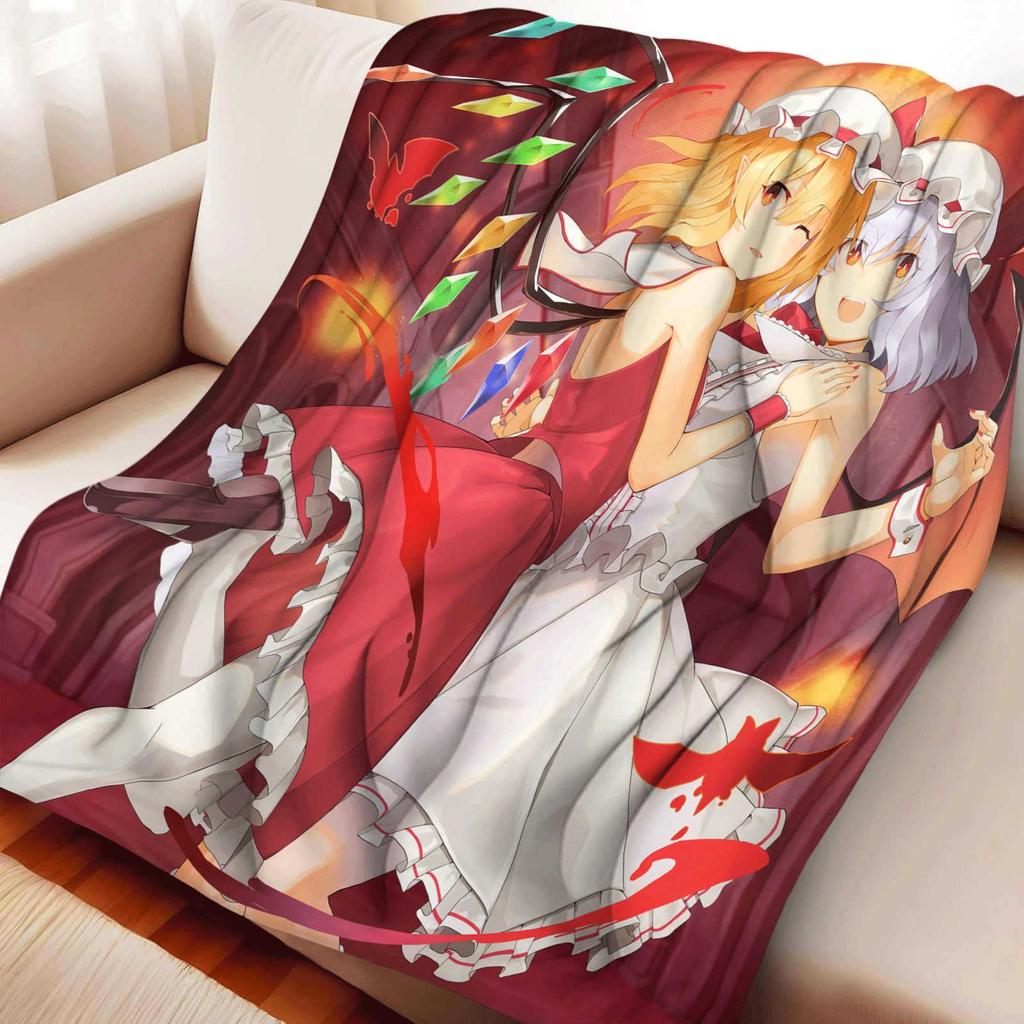 Cartoon Printed Flannel Blanket for Beds Hiking Picnic Fashionable Bedspread Throw Blanket
