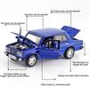 1/32 Scale LADA 2106 Diecast Car Model Toy, Pull Back Toy Vehicle with Sound and Light for Kids Toddler Boys Girls Gift Collection
