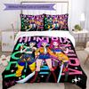 3pcs KPop Demon Hunters Bedding Set Duvet Cover Closure Includes 1 Duvet Cover & 2 Pillowcases, Soft and Comfortable for All Seasons.