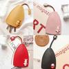 Cute Creative Pull Out Key Sleeve Cartoon Animal Pu Leather Car Key Case Holder Large Capacity Keychain Pouch Keychain Organizer