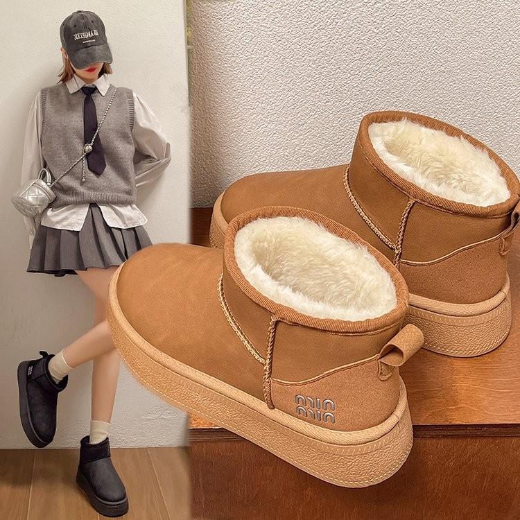Cozy And Stylish Women's Faux Fur Lined Snow Ankle Boots With Non-slip Waterproof Features