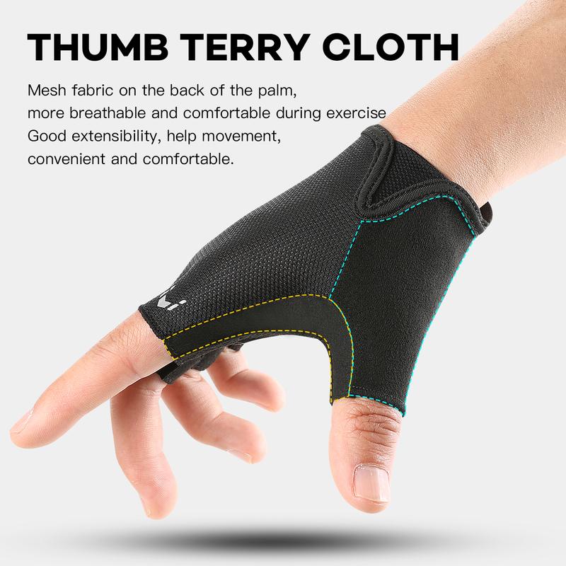 Half Finger Cycling Gloves Men Women Anti Slip Shock Breathable Summer Bicycle Gloves Fingerless Sports Gym Training Bike Gloves