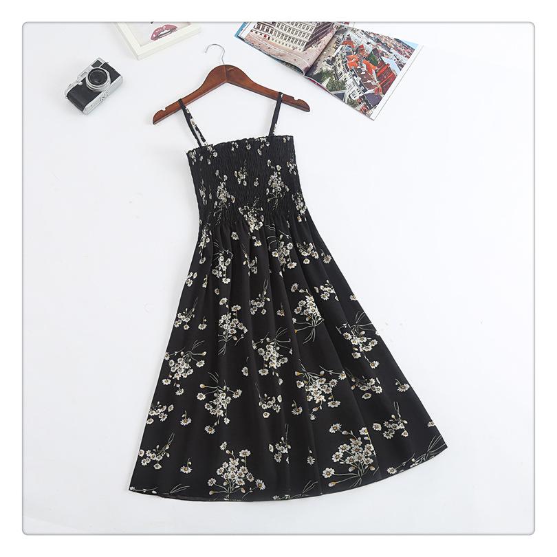 Женский сарафан в горошек, длина мини