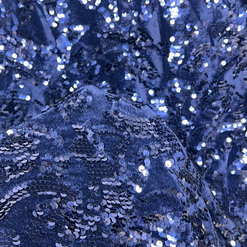 Многоцветная жаккардовая бархатная ткань с вышивкой пайетками для шитья своими руками, вечернего платья, комбинации, платья, скатерти, настенного покрытия, декора