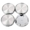 Silver Wheel Center Caps, 54mm and 49mm, Set of 4
