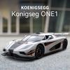 ABAL1 1: 24 K Ö Niger One Collectible Ornament with Sound, Light, and Feedback Function , Alloy sports car toy gift for boys