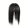 35cm Wig Piece Straight Hair Toppers Hairpiece Anti-Slip Clip In Women Bangs Fringe Natural Hair Extensions Wig