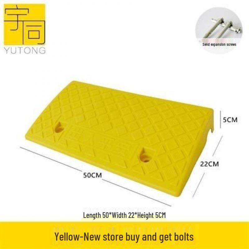 Треугольная пластиковая автомобильная аппарель для порога и подушка-лежачий полицейский