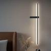 LED Wall Lamp: Minimalist Linear Light for Bedroom, Bedside, or Living Room