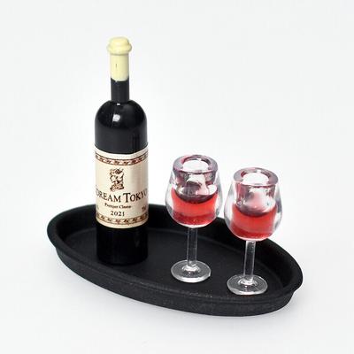 Кукольный домик Миниатюрная стойка для бутылок вина Смола Мини-модель Кукольный дом Стойка для чашек вина