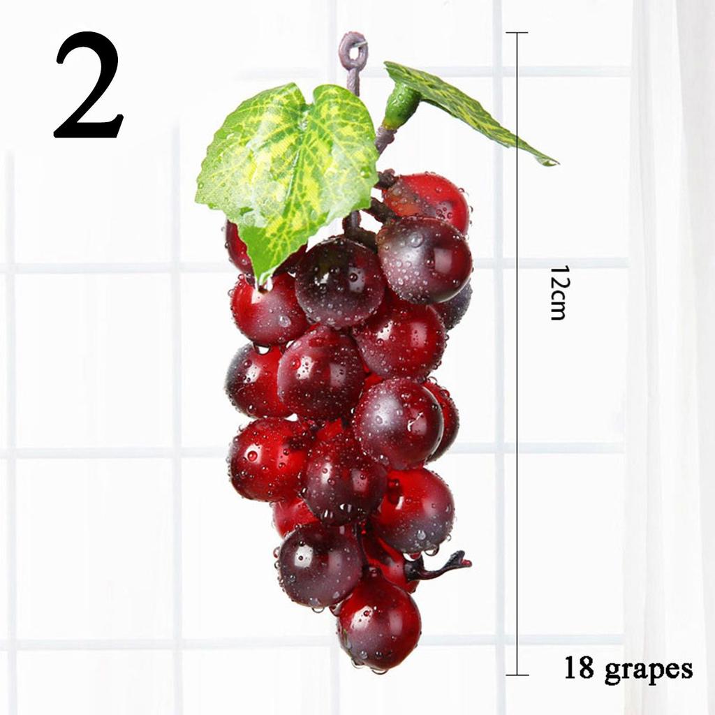 Садовая вечеринка Декоративный пластиковый реалистичный домашний декор Искусственные фрукты Имитация винограда