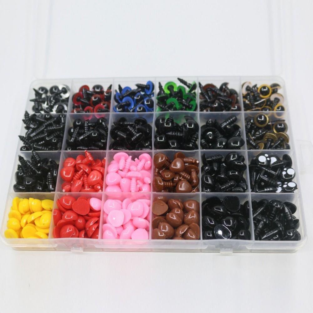 75pcs/box Plastic Safety Eyes Black Brown Screw Eyes New Diy Doll Eyes Kit Crafts For Toys