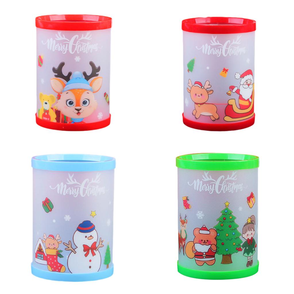 Рождественский держатель для карандашей, декоративный держатель для ручек, контейнер для карандашей, украшение стола для ручек, карандашей, инструментов для макияжа, пульт дистанционного управления