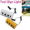 12V Модный световой знак такси с клейким основанием Верхний свет такси 3W Знак такси на крышу Белый/Желтый COB Знак такси Кабина Супер яркий