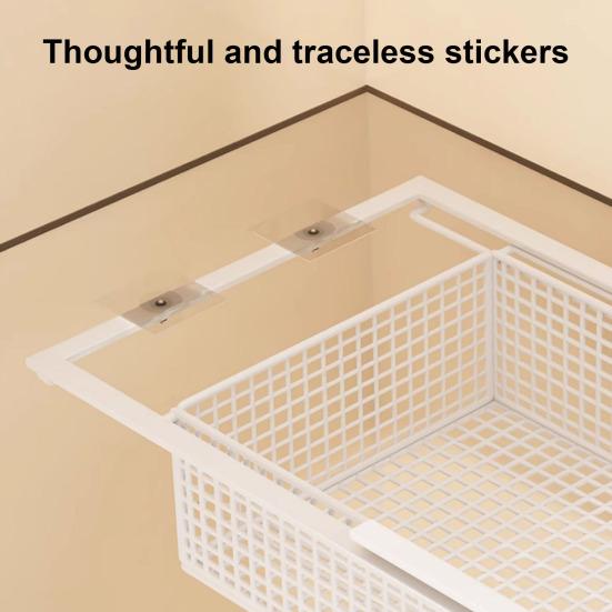 Yousheng Hanging Pullout Drawer Rustproof Corrosion Resistant Large Capacity Sliding Under-Shelf Accessories Storage Bin