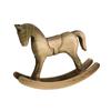Wooden Craft Wooden Rocking Horse Nordic Retro Balance Art Ornament Desk Decor  Xmas Decoration