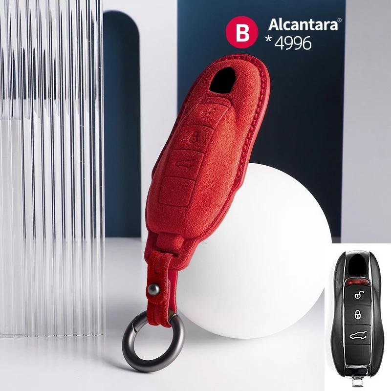 AABKR1 Car Key Bag Case Cover For Porsche Panamera Spyder Carrera Macan Cayman Cayenne 911 970 981 991 Car Key Cover Accessories
