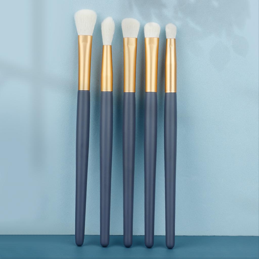 New 5 eye brush set, double-head eyelash curl makeup brush eyeshadow brush portable travel beauty makeup tool