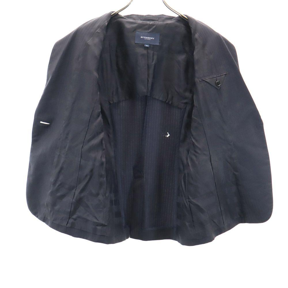 Burberry Sanyo Shokai Сделано в Японии шерстяной приталенный пиджак 38 черный Женский Б/У