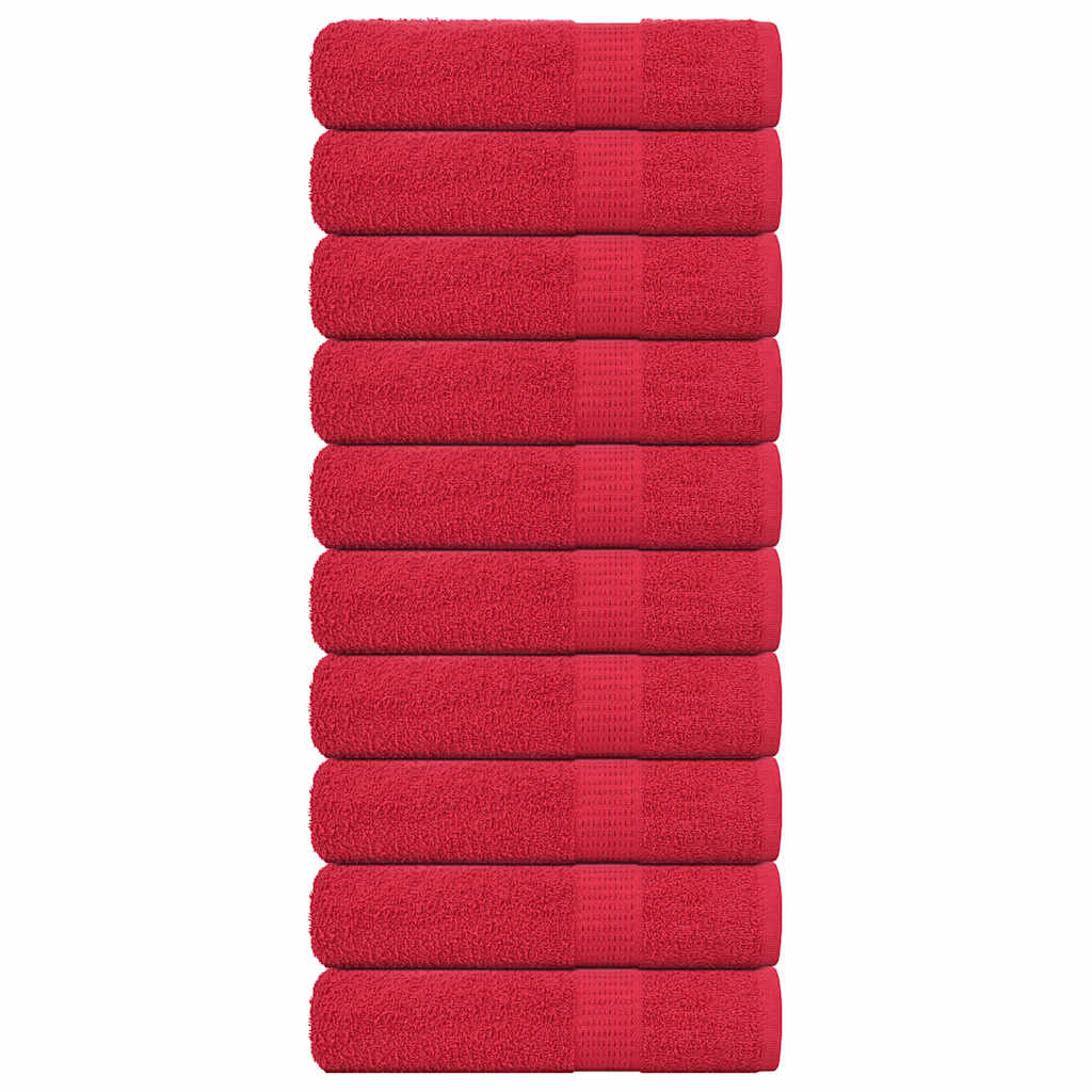 FROGN Bath Towels 10 pcs Red 70 x 140 cm 360 g m²